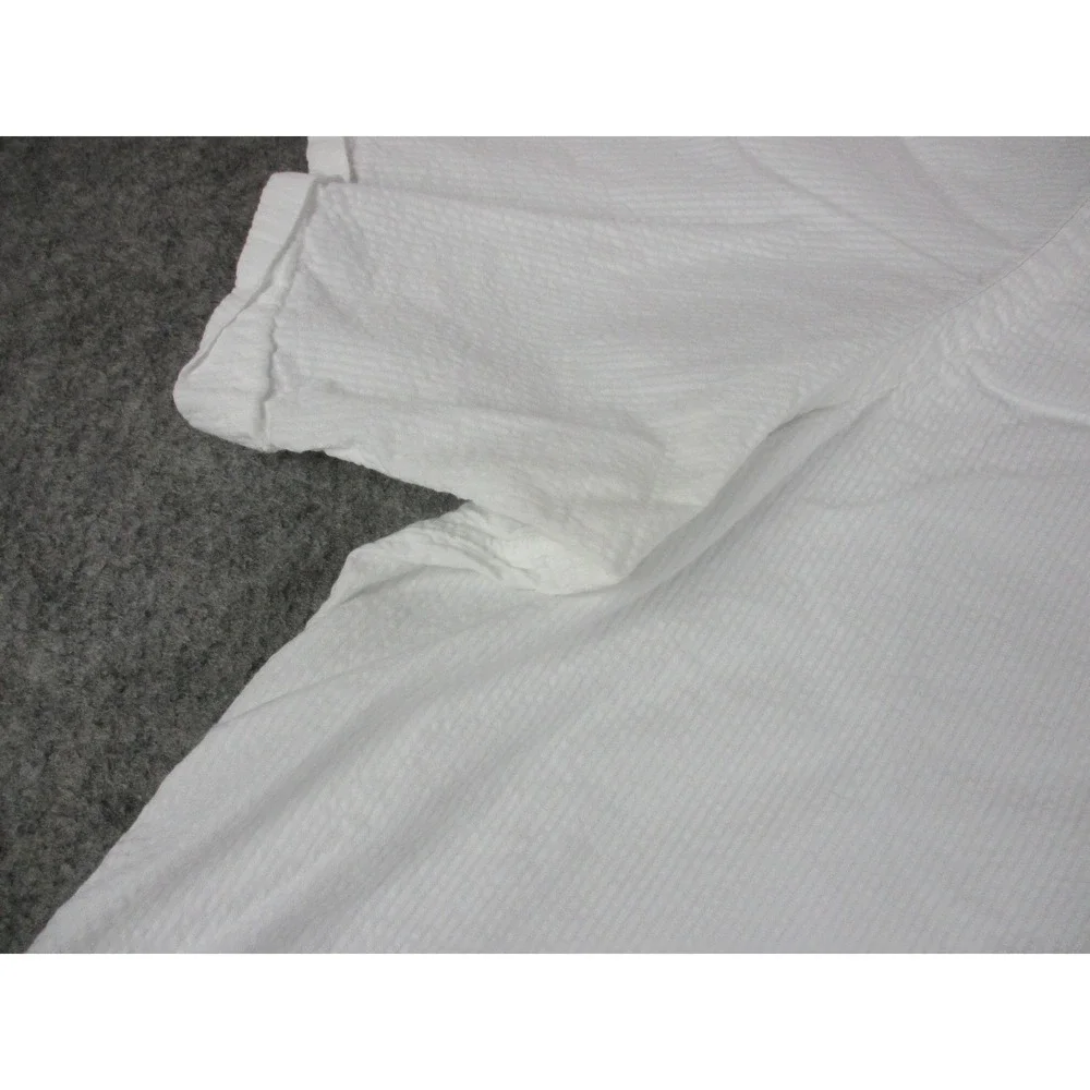 Polo Ralph Lauren Shirt Mens 4XB White RL Untucked Seersucker Button Down Pony